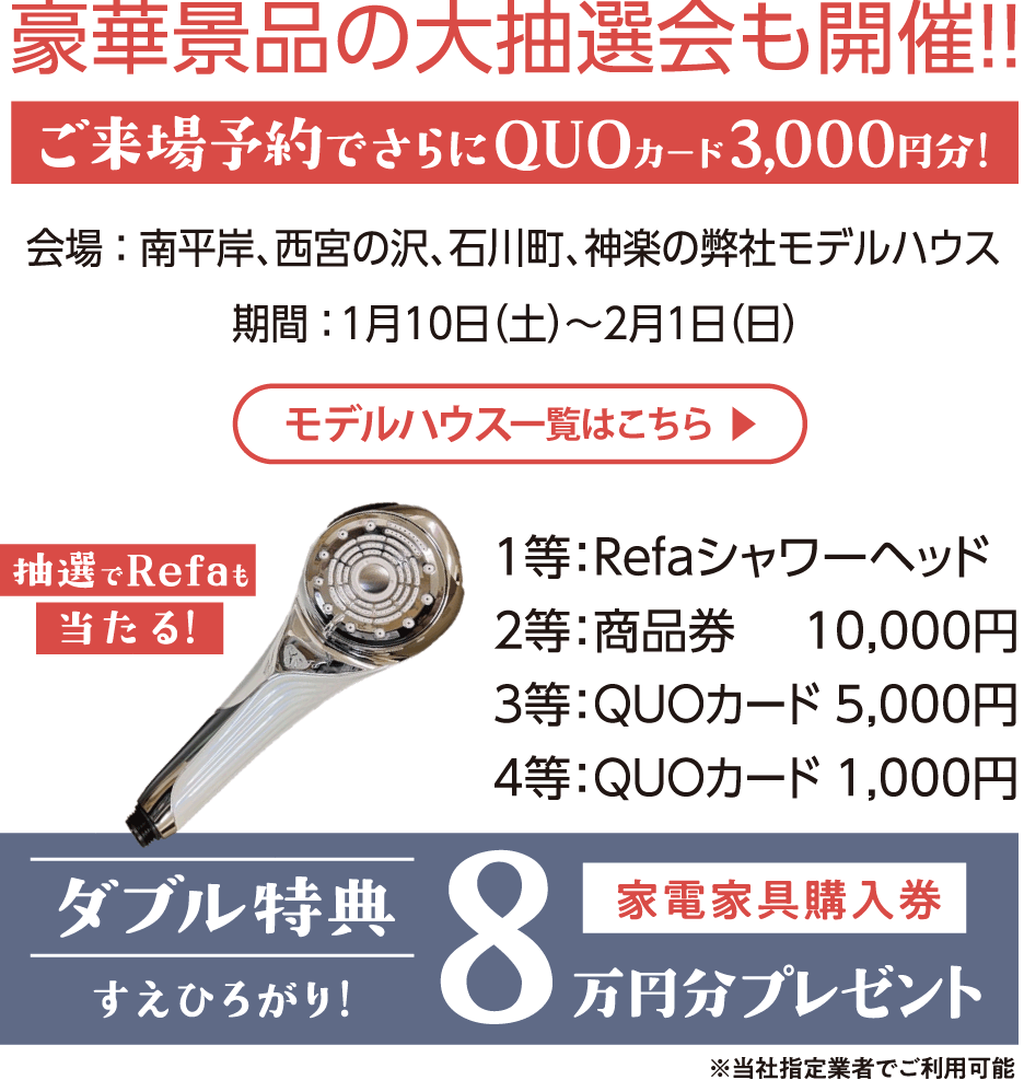 豪華景品の大抽選会を開催